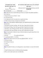 Tải Đề thi thử THPT Quốc gia năm 2017 môn Địa lý trường THPT Quế Võ số 1, Bắc Ninh (Lần 2) - Đề thi thử THPT Quốc gia năm 2017 môn Địa lý có đáp án
