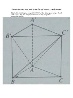 Tải Giải bài tập SBT Toán Hình 12 bài: Ôn tập chương 1 - Khối đa diện - Giải bài tập môn Toán Hình lớp 12