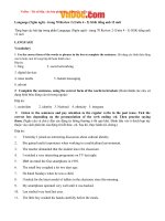 Tải Giải bài tập SGK Tiếng Anh lớp 12 Chương trình mới: Review 2 (Unit 4 - 5) - Để học tốt Tiếng Anh 12 Thí điểm