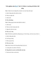 Tải Trắc nghiệm Địa lí 7 bài 11 - Di dân và sự bùng nổ đô thị ở đới nóng