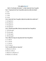 Tải Trắc nghiệm Địa 12 bài 36: Vấn đề phát triển kinh tế - xã hội ở duyên hải Nam Trung Bộ - Trắc nghiệm Địa lí 12 có đáp án