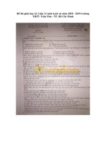 Tải Đề thi giữa học kì 2 lớp 12 môn Lịch sử năm 2018 - 2019 trường THPT Trần Phú - TP. Hồ Chí Minh - Đề kiểm tra giữa học kì 2 Lịch sử 12