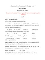 Tải Đề khảo sát chất lượng đầu năm lớp 8 môn Hóa 2020 - 2021 - Đề 7 - Đề thi khảo sát đầu năm lớp 8 môn Hóa có đáp án