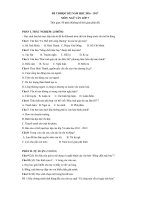 Tải Đề thi học kì 2 môn Ngữ văn lớp 7 - Kiểm tra học kì II môn Ngữ văn lớp 7 có đáp án