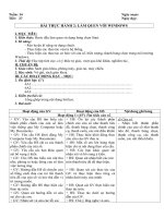 Tải Giáo án Tin học 6: Bài thực hành 2: Làm quen với Windows (Tiếp theo) - Giáo án điện tử môn Tin học lớp 6