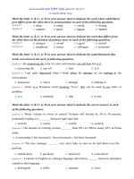 Tải Đề thi thử THPT Quốc gia môn tiếng Anh năm 2018 có đáp án - Số 27 - Đề ôn thi Đại học môn tiếng Anh