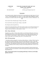 chính phủ ban hành nghị định quy định chế độ chính sách đối với cán bộ không đủ điều kiện về