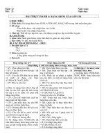 Tải Giáo án Tin học 7: Bài thực hành 4: Bảng điểm của lớp em (Tiết 2) - Giáo án điện tử môn Tin học lớp 7