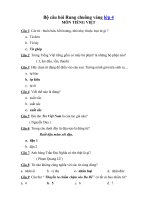 bộ câu hỏi rung chuông vàng lớp 4