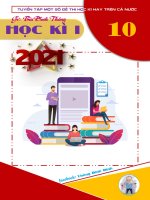 Tuyển tập một số đề thi học kì 1 toán 10 năm 2020 – 2021