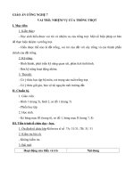 Tải Giáo án Công nghệ 7 bài 1: Vai trò, nhiệm vụ của trồng trọt - Giáo án điện tử Công nghệ 7