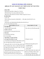Tải Giáo án môn Âm nhạc lớp 1 - Tiết 45 - Ôn tập hai bài hát: Bầu trời xanh, Tập tầm vông - Nghe nhạc