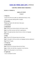 Tải Giáo án Tiếng Anh lớp 1 Tuần 28 sách First Friends 1 - Giáo án môn tiếng Anh lớp 1 theo tuần