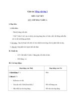 Tải Giáo án Tiếng Việt 2 tuần 33: Tập viết - Chữ hoa V - kiểu 2 - Giáo án Tập viết lớp 2