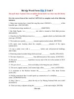 Tải Bài tập Word Form lớp 9 Unit 5 - Word form lớp 9 từng unit có đáp án