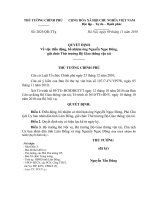 tịch ủy ban nhân dân tỉnh lâm đồng giữ chức thứ trưởng bộ giao thông vận tải