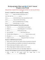 Tải Ôn tập ngữ pháp Tiếng Anh lớp 6 Unit 5: Natural Wonders of the World - Ôn tập tiếng Anh lớp 6 Chương trình mới Unit 5: Natural wonders of the world