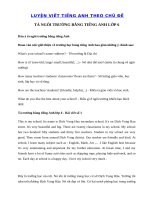 Tải Tả ngôi trường bằng tiếng Anh lớp 6 - Đoạn văn giới thiệu về trường học bằng tiếng Anh có dịch