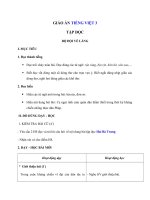 Tải Giáo án Tiếng Việt 3 tuần 19: Tập đọc - Bộ đội về làng - Giáo án Tập đọc lớp 3