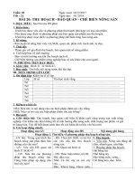 Tải Giáo án Công nghệ 7 bài 20: Thu hoạch, bảo quản và chế biến nông sản - Giáo án điện tử Công nghệ 7