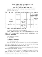 Sáng kiến kinh nghiệm, SKKN - LỒNG GHÉP GIÁO DỤC KỸ NĂNG SỐNG THÔNG QUA HOẠT ĐỘNG TRẢI NGHIỆM SÁNG TẠO TRONG CÁC CHỦ ĐỀ DẠY HỌC MÔN SINH HỌC THPT