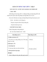 Tải Giáo án Tiếng việt 5 tuần 5: Luyện tập làm báo cáo thống kê - Giáo án Tập làm văn lớp 5