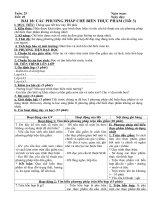 Tải Giáo án Công nghệ 6 bài 18: Các phương pháp chế biến thực phẩm (Tiết 3) - Giáo án điện tử môn Công nghệ lớp 6