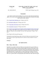 chính phủ ban hành nghị định quy định chi tiết một số điều của luật sửa đổi bổ sung