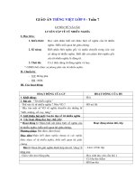 Tải Giáo án Tiếng việt 5 tuần 7: Luyện tập về từ nhiều nghĩa - Giáo án Luyện từ và câu lớp 5