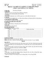Tải Giáo án Công nghệ 7 bài 10: Vai trò của giống và phương pháp chọn tạo giống cây trồng - Giáo án điện tử Công nghệ 7