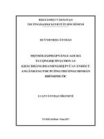 Luận văn nâng cao chất lương hoạt động cho vay khách hàng doanh nghiệp vừa và nhỏ tại ngân hàng TMCP công thương