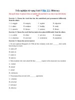 Tải Trắc nghiệm từ vựng Unit 5 lớp 11: Illiteracy hệ 7 năm - Từ vựng Tiếng Anh 11 Unit 5 có đáp án