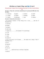 Tải Đề kiểm tra 15 phút Tiếng Anh lớp 9 Unit 5 - Đề thi Tiếng Anh lớp 9 Thí điểm Unit 5 có đáp án