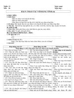 Tải Giáo án Tin học 7 bài 5: Thao tác với bảng tính (Tiếp theo) - Giáo án điện tử môn Tin học lớp 7