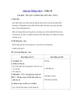 Tải Giáo án Tiếng Việt 4 tuần 10: Ôn tập giữa học kì 1 - Tập đọc - Giáo án Tập đọc lớp 4