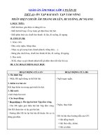 Tải Giáo án môn Âm nhạc lớp 1 - Tiết 43 - Ôn tập bài hát: Tập tầm vông - Phân biệt chuỗi âm thang đi lên, đi xuống, đi ngang