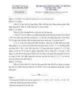Tải Đề thi giáo viên giỏi môn Hóa liên trường THPT sở GD&ĐT Nghệ An năm 2019 - Đề thi GVG cấp trường bậc THPT có đáp án