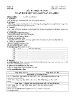 Tải Giáo án Công nghệ 7 bài 8: Thực hành: Nhận biết một số loại phân hóa học - Giáo án điện tử Công nghệ 7