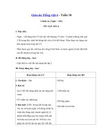 Tải Giáo án Tiếng Việt 4 tuần 10: Ôn tập giữa học kì 1 - Tiết 3 - Giáo án Chính tả lớp 4