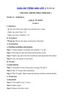 Tải Giáo án Tiếng Anh lớp 1 Tuần 26 sách First Friends 1 - Giáo án môn tiếng Anh lớp 1 theo tuần