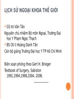 LICH SU NGOAI KHOA THE GIOI 