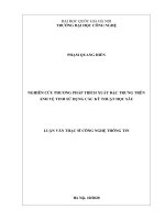 Nghiên cứu phương pháp trích xuất đặc trưng trên ảnh vệ tinh sử dụng các kỹ thuật học sâu