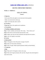 Tải Giáo án Tiếng Anh lớp 1 Tuần 12 sách First Friends 1 - Giáo án môn tiếng Anh lớp 1 theo tuần