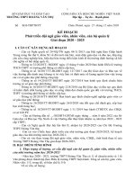 BÀI TẬP CUỐI KHÓA MODUL 2 CT GDPT 2018- KẾ HOẠCH PHÁT TRIỂN ĐỘI NGŨ