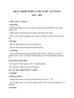 Tải Giáo án Lịch sử 6 bài Khởi nghĩa Lý Bí. Nước Vạn Xuân (542 - 602) - Giáo án điện tử môn Lịch sử lớp 6