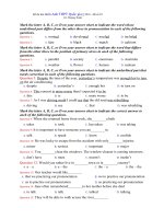 Tải Đề thi thử THPT Quốc gia môn tiếng Anh năm 2018 có đáp án - Số 29 - Đề ôn thi Đại học môn tiếng Anh