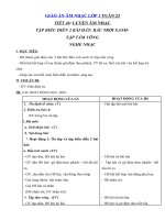 Tải Giáo án môn Âm nhạc lớp 1 - Tiết 46 - Tập biểu diễn hai bài hát: Bầu trời xanh, Tập tầm vông - Nghe nhạc