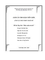 Tải Giáo án thi giáo viên giỏi mầm non cấp huyện môn Âm nhạc - Thi GVG cấp mầm non