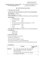 Đề cương chi tiết học phần Lập trình mạng nâng cao (Advance Network Programming)