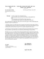 tòa án nhân dân tối cao nhận được công văn số 81lsxnc ngày 512018 của bộ ngoại giao